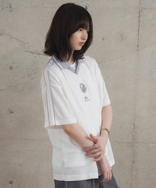 Confirm（コンファーム）の「フロントプリント サイドライン ユニフォーム半袖Tシャツ メンズ レディース（Tシャツ/カットソー・メンズ・ブラック/チャコールグレー/グレー/ホワイト・L/M）」の16枚目の写真
