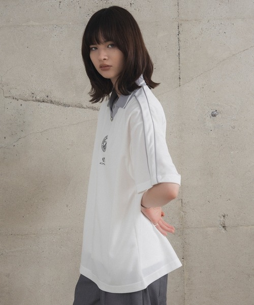 Confirm（コンファーム）の「フロントプリント サイドライン ユニフォーム半袖Tシャツ メンズ レディース（Tシャツ/カットソー・メンズ・ブラック/チャコールグレー/グレー/ホワイト・L/M）」の17枚目の写真