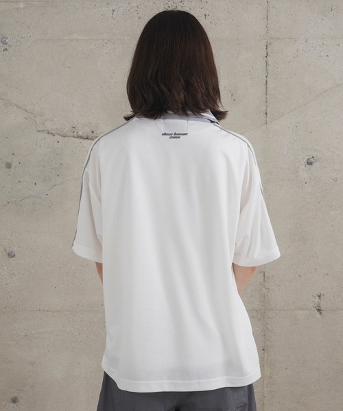 Confirm（コンファーム）の「フロントプリント サイドライン ユニフォーム半袖Tシャツ メンズ レディース（Tシャツ/カットソー・メンズ・ブラック/チャコールグレー/グレー/ホワイト・L/M）」の18枚目の写真