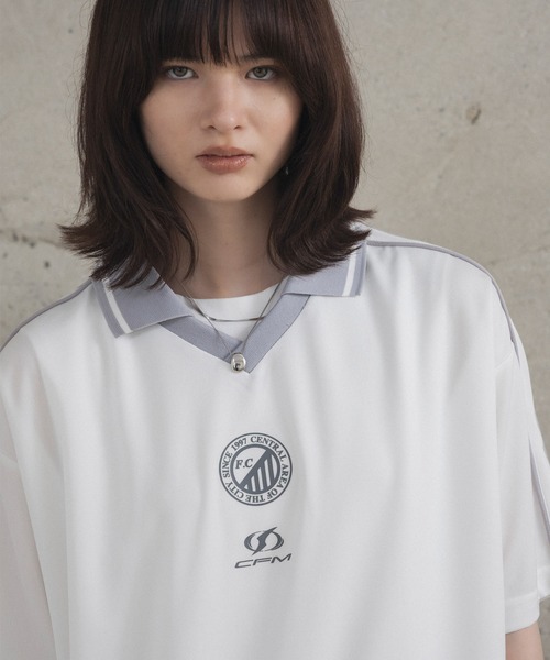 Confirm（コンファーム）の「フロントプリント サイドライン ユニフォーム半袖Tシャツ メンズ レディース（Tシャツ/カットソー・メンズ・ブラック/チャコールグレー/グレー/ホワイト・L/M）」の19枚目の写真