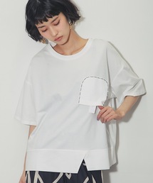 異素材切り替えTシャツ