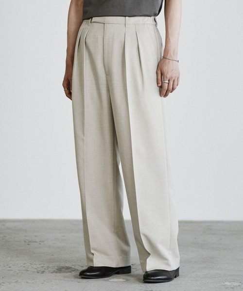 SEMI WIDE STRAIGHT CLASSIC SLACKS（スラックス）｜WYM LIDNM（ウィム