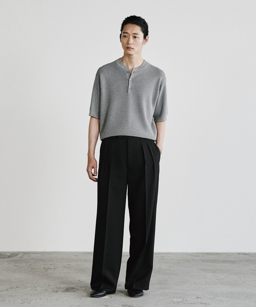 WYM LIDNM(ウィム バイ リドム)の「SEMI WIDE STRAIGHT CLASSIC SLACKS(スラックス・メンズ・ライトグレー/チャコール/ダークブラウン・L/XS/S/M)」の5枚目の写真