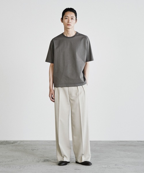WYM LIDNM(ウィム バイ リドム)の「SEMI WIDE STRAIGHT CLASSIC SLACKS(スラックス・メンズ・ライトグレー/チャコール/ダークブラウン・L/XS/S/M)」の8枚目の写真