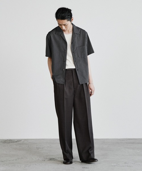 WYM LIDNM(ウィム バイ リドム)の「SEMI WIDE STRAIGHT CLASSIC SLACKS(スラックス・メンズ・ライトグレー/チャコール/ダークブラウン・L/XS/S/M)」の11枚目の写真