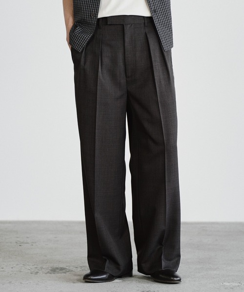 WYM LIDNM(ウィム バイ リドム)の「SEMI WIDE STRAIGHT CLASSIC SLACKS(スラックス・メンズ・ライトグレー/チャコール/ダークブラウン・L/XS/S/M)」の12枚目の写真