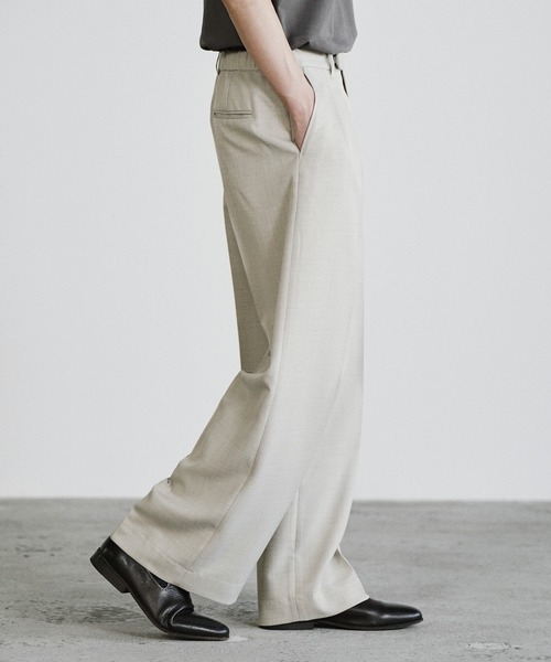 WYM LIDNM(ウィム バイ リドム)の「SEMI WIDE STRAIGHT CLASSIC SLACKS(スラックス・メンズ・ライトグレー/チャコール/ダークブラウン・L/XS/S/M)」の15枚目の写真