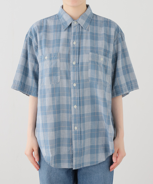FRAMeWORK（フレームワーク）の「JOHNBULL/ジョンブル インディゴチェックSSワークシャツ（シャツ/ブラウス・レディース・ブルー系その他・FREE）」の19枚目の写真