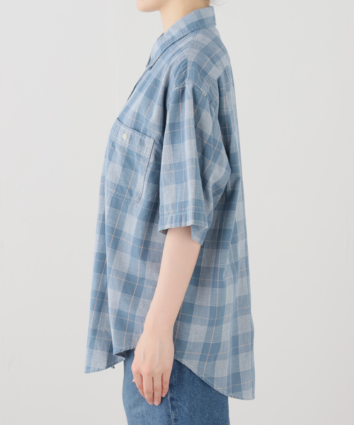 FRAMeWORK（フレームワーク）の「JOHNBULL/ジョンブル インディゴチェックSSワークシャツ（シャツ/ブラウス・レディース・ブルー系その他・FREE）」の18枚目の写真