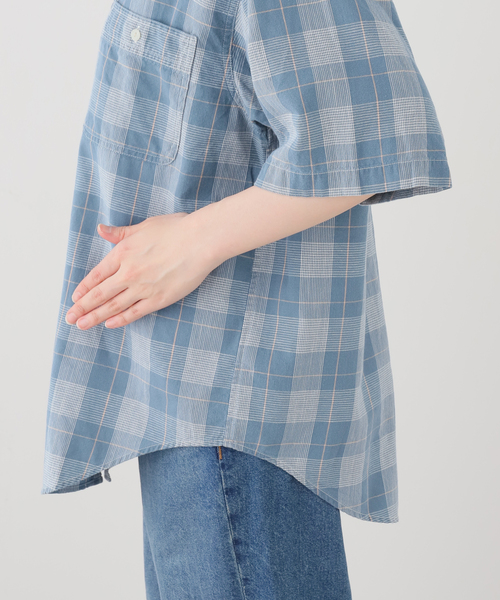 FRAMeWORK（フレームワーク）の「JOHNBULL/ジョンブル インディゴチェックSSワークシャツ（シャツ/ブラウス・レディース・ブルー系その他・FREE）」の15枚目の写真