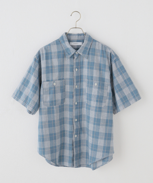 FRAMeWORK（フレームワーク）の「JOHNBULL/ジョンブル インディゴチェックSSワークシャツ（シャツ/ブラウス・レディース・ブルー系その他・FREE）」の11枚目の写真