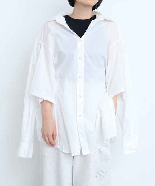 I am I in fact...(アイアムアイインファクト)の「MOJITO SHIRTS(シャツ/ブラウス・レディース・サックスブルー/ブルー/ホワイト・FREE)」の2枚目の写真