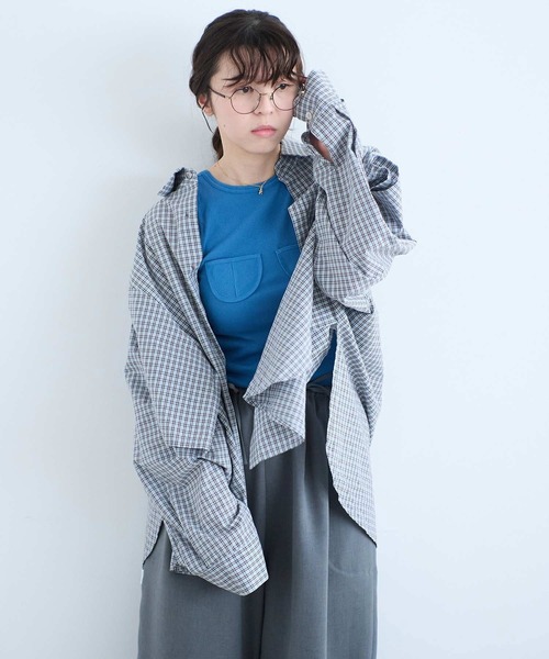 I am I in fact...(アイアムアイインファクト)の「MOJITO SHIRTS(シャツ/ブラウス・レディース・サックスブルー/ブルー/ホワイト・FREE)」の5枚目の写真