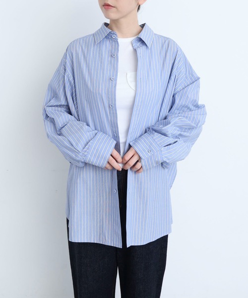 I am I in fact...(アイアムアイインファクト)の「MOJITO SHIRTS(シャツ/ブラウス・レディース・サックスブルー/ブルー/ホワイト・FREE)」の19枚目の写真