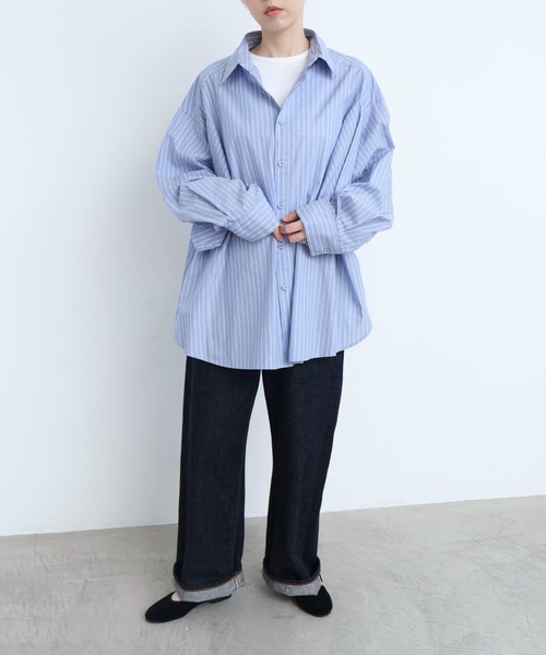 I am I in fact...(アイアムアイインファクト)の「MOJITO SHIRTS(シャツ/ブラウス・レディース・サックスブルー/ブルー/ホワイト・FREE)」の12枚目の写真