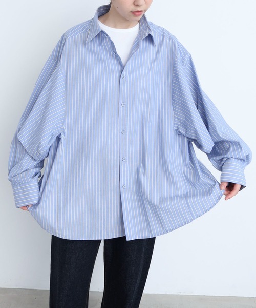 I am I in fact...(アイアムアイインファクト)の「MOJITO SHIRTS(シャツ/ブラウス・レディース・サックスブルー/ブルー/ホワイト・FREE)」の18枚目の写真