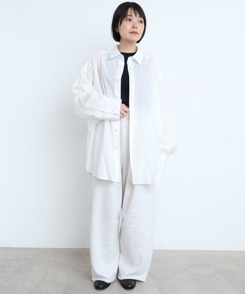 I am I in fact...(アイアムアイインファクト)の「MOJITO SHIRTS(シャツ/ブラウス・レディース・サックスブルー/ブルー/ホワイト・FREE)」の11枚目の写真