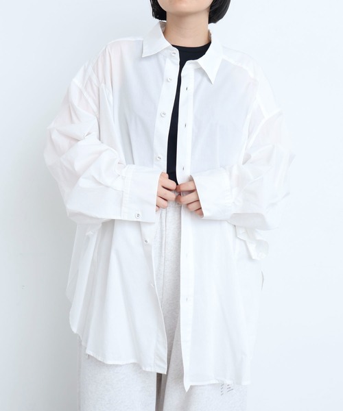 I am I in fact...(アイアムアイインファクト)の「MOJITO SHIRTS(シャツ/ブラウス・レディース・サックスブルー/ブルー/ホワイト・FREE)」の13枚目の写真