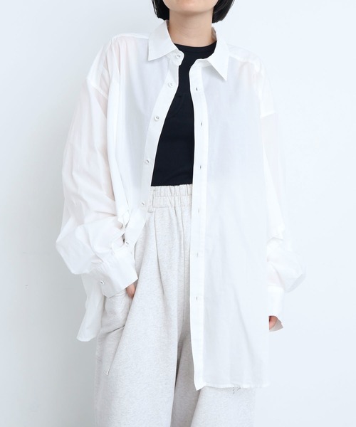 I am I in fact...(アイアムアイインファクト)の「MOJITO SHIRTS(シャツ/ブラウス・レディース・サックスブルー/ブルー/ホワイト・FREE)」の15枚目の写真