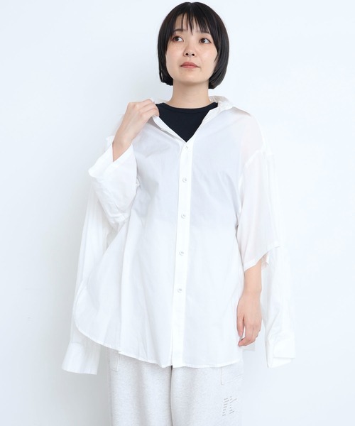 I am I in fact...(アイアムアイインファクト)の「MOJITO SHIRTS(シャツ/ブラウス・レディース・サックスブルー/ブルー/ホワイト・FREE)」の16枚目の写真
