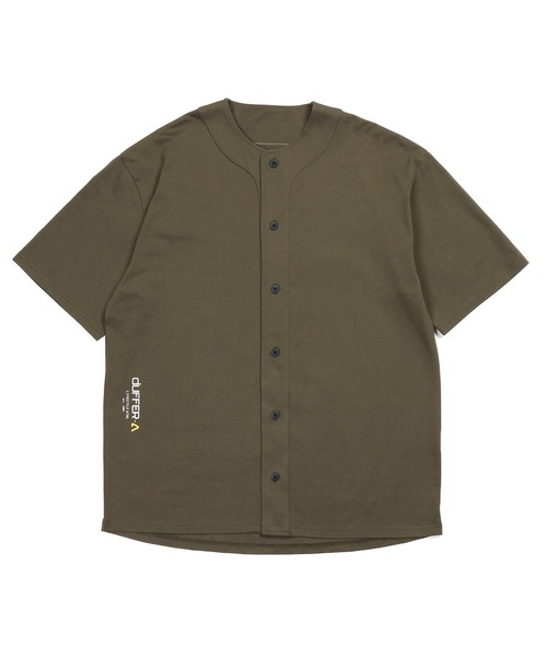 The DUFFER of ST.GEORGE(ザダファーオブセントジョージ)の「〔BLACK LABEL〕"A-PACK" BASEBALL TEE:度詰め天竺 ベースボールシャツ / レイヤード / 羽織り / アスレジャー / スポーツミックス(Tシャツ/カットソー・メンズ・ブラック/オリーブ・X-LARGE/LARGE/MEDIUM)」の3枚目の写真