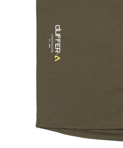 The DUFFER of ST.GEORGE(ザダファーオブセントジョージ)の「〔BLACK LABEL〕"A-PACK" BASEBALL TEE:度詰め天竺 ベースボールシャツ / レイヤード / 羽織り / アスレジャー / スポーツミックス(Tシャツ/カットソー・メンズ・ブラック/オリーブ・X-LARGE/LARGE/MEDIUM)」の6枚目の写真