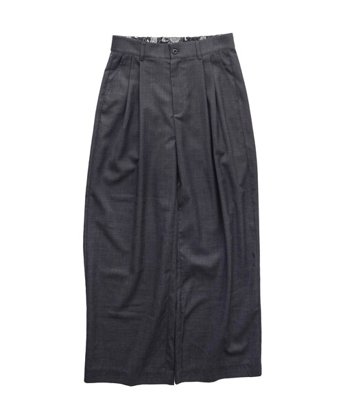 Subciety(サブサエティ)の「Wide straight wool slacks(スラックス・メンズ・グレー/ブラック・X-SMALL/SMALL/MEDIUM/LARGE/X-LARGE)」の16枚目の写真