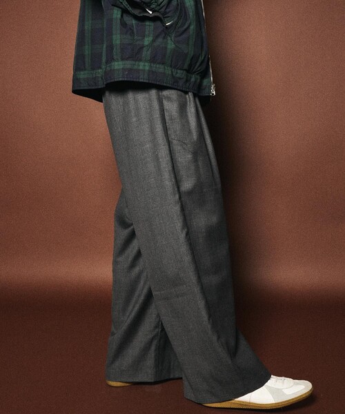 Subciety(サブサエティ)の「Wide straight wool slacks(スラックス・メンズ・グレー/ブラック・X-SMALL/SMALL/MEDIUM/LARGE/X-LARGE)」の19枚目の写真