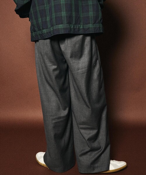 Subciety(サブサエティ)の「Wide straight wool slacks(スラックス・メンズ・グレー/ブラック・X-SMALL/SMALL/MEDIUM/LARGE/X-LARGE)」の20枚目の写真