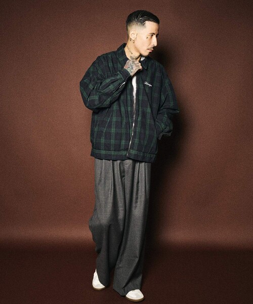 Subciety(サブサエティ)の「Wide straight wool slacks(スラックス・メンズ・グレー/ブラック・X-SMALL/SMALL/MEDIUM/LARGE/X-LARGE)」の22枚目の写真