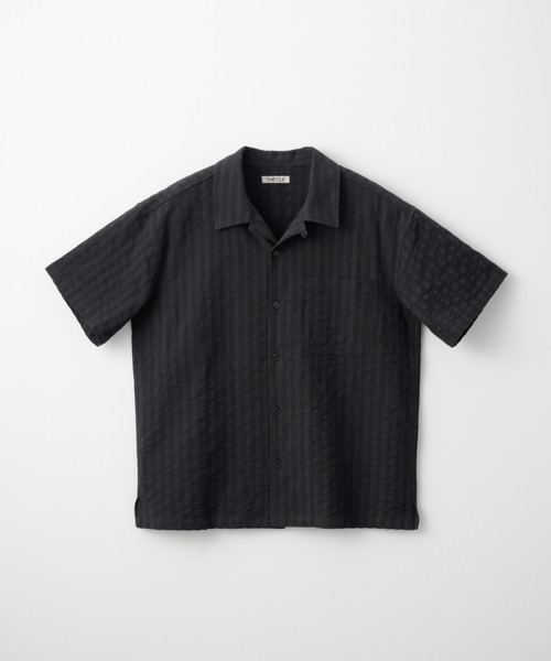 THE CLE(ザクレ)の「OPEN COLLAR SHIRT / オープンカラーシャツ(シャツ/ブラウス・メンズ・ホワイト/ブラック・1/2)」の9枚目の写真