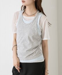 mystic | シアーTレイヤードタンクSET(Tシャツ/カットソー)