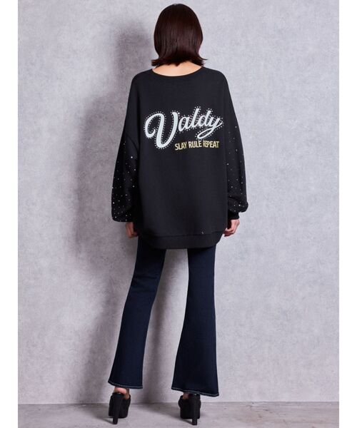 GYDA（ジェイダ）の「Valdy studded bijouスウェットトップス（スウェット・レディース・グレー/ブラック/オフホワイト・FREE）」の8枚目の写真