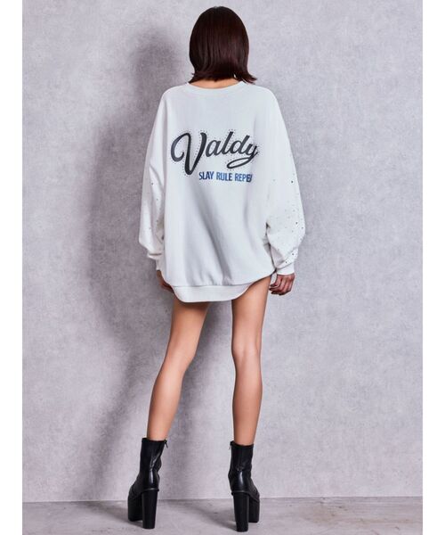 GYDA（ジェイダ）の「Valdy studded bijouスウェットトップス（スウェット・レディース・グレー/ブラック/オフホワイト・FREE）」の12枚目の写真