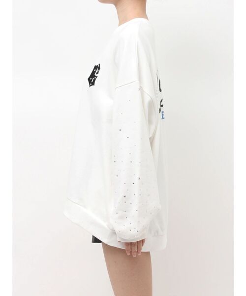 GYDA（ジェイダ）の「Valdy studded bijouスウェットトップス（スウェット・レディース・グレー/ブラック/オフホワイト・FREE）」の19枚目の写真
