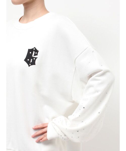 GYDA（ジェイダ）の「Valdy studded bijouスウェットトップス（スウェット・レディース・グレー/ブラック/オフホワイト・FREE）」の22枚目の写真