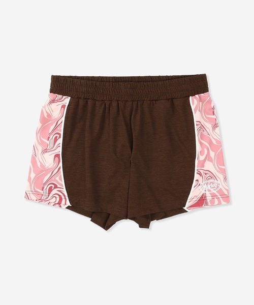 Hurley （ハーレー）の「【Hurley:ハーレー】レディースボードショーツ　水着　UPF50+　ジム　フィットネス　ヨガ　PIPING BOADSHORTS（水着・レディース・ブラック/カーキブラウン/ブルー/ピンク・SMALL/MEDIUM）」の4枚目の写真