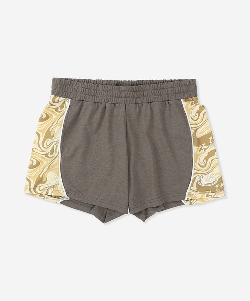 Hurley （ハーレー）の「【Hurley:ハーレー】レディースボードショーツ　水着　UPF50+　ジム　フィットネス　ヨガ　PIPING BOADSHORTS（水着・レディース・ブラック/カーキブラウン/ブルー/ピンク・SMALL/MEDIUM）」の2枚目の写真