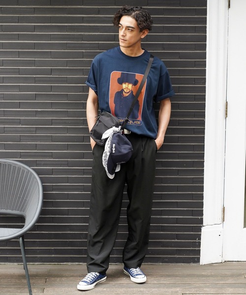 BAYFLOW(ベイフロー)の「【Jamiroquai(ジャミロクワイ)】プリントTシャツ(Tシャツ/カットソー・メンズ・ホワイト/ネイビー・MEDIUM/LARGE)」の6枚目の写真