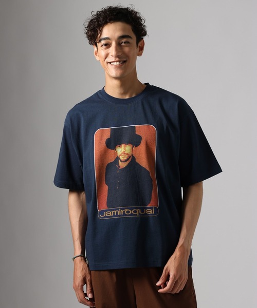 BAYFLOW(ベイフロー)の「【Jamiroquai(ジャミロクワイ)】プリントTシャツ(Tシャツ/カットソー・メンズ・ホワイト/ネイビー・MEDIUM/LARGE)」の14枚目の写真