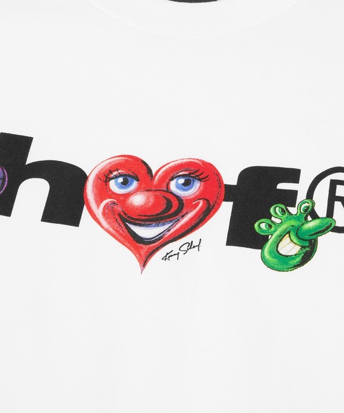 HUF(ハフ)の「KENNY SCHARF FUTURE SS TEE(Tシャツ/カットソー・メンズ・ホワイト・XL/L/M/S)」の6枚目の写真