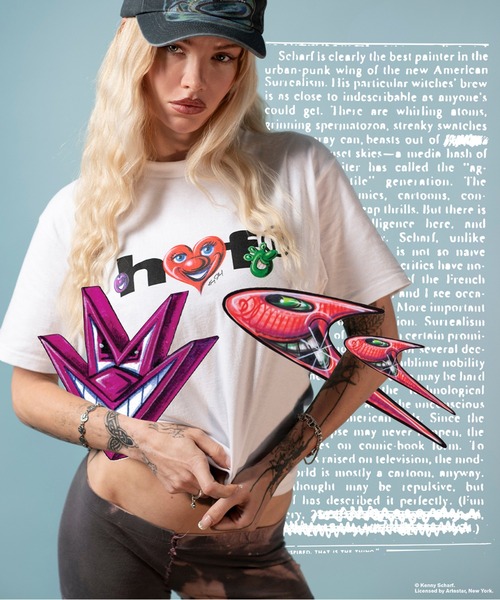 HUF(ハフ)の「KENNY SCHARF FUTURE SS TEE(Tシャツ/カットソー・メンズ・ホワイト・XL/L/M/S)」の3枚目の写真