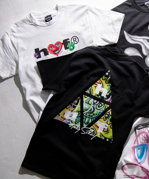HUF(ハフ)の「KENNY SCHARF FUTURE SS TEE(Tシャツ/カットソー・メンズ・ホワイト・XL/L/M/S)」の2枚目の写真
