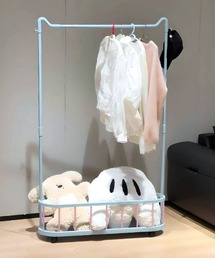 Made in I（メイドインアイ）の「配色カラーネコ型ハンガーラック（収納グッズ）」