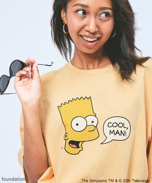 niko and...(ニコアンド)の「【THE SIMPSONS / シンプソンズ】アソートTシャツ(Tシャツ/カットソー・レディース・オレンジ/オフホワイト/ナチュラル・FREE)」の1枚目の写真