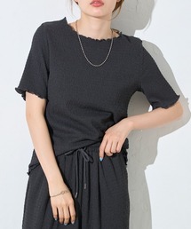 シャーリングメロー半袖Tシャツ/セットアップ対応