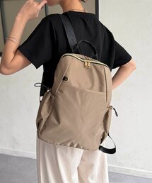 Chez toi | 【大容量】【9ポケット付き】【撥水加工】ナイロンA4リュック(バックパック/リュック)