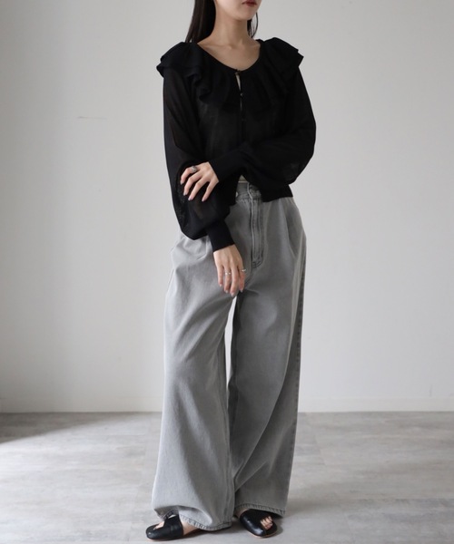 model：164cm. 着用サイズ：FREE