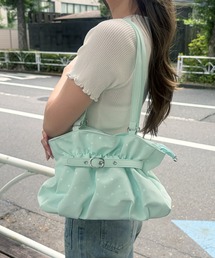 frunco（フランコ）の「【ZOZOTOWN限定】ドット柄ギャザーベルトショルダーバッグ（ショルダーバッグ）」