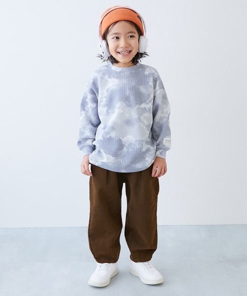 devirock(デビロック)の「ヴィンテージ風 ルーズタックパンツ(その他パンツ・キッズ・ブラウン/スミクロ/グレー系・130cm/120cm/110cm/100cm/160cm/140cm/150cm)」の4枚目の写真